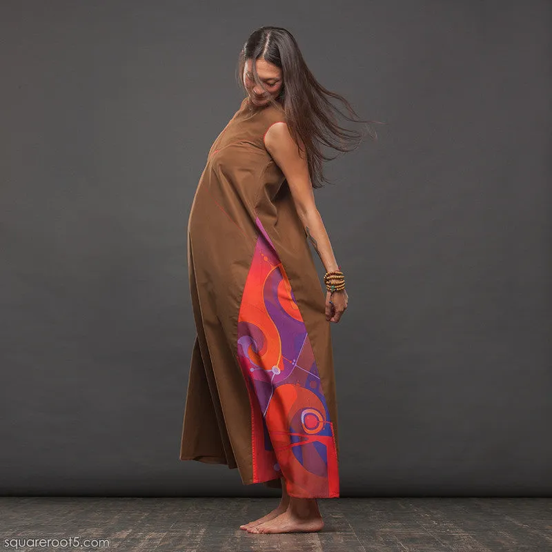 Dress "Atlantis" model "SWF" Side wedge Fire