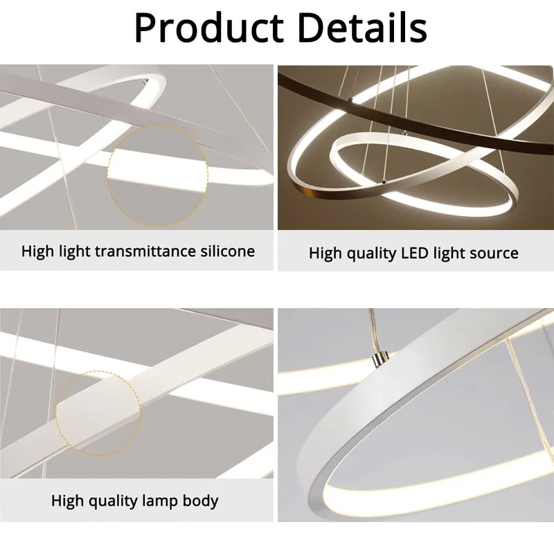 Enlightenment Modern LED Chandelier With Remote Control