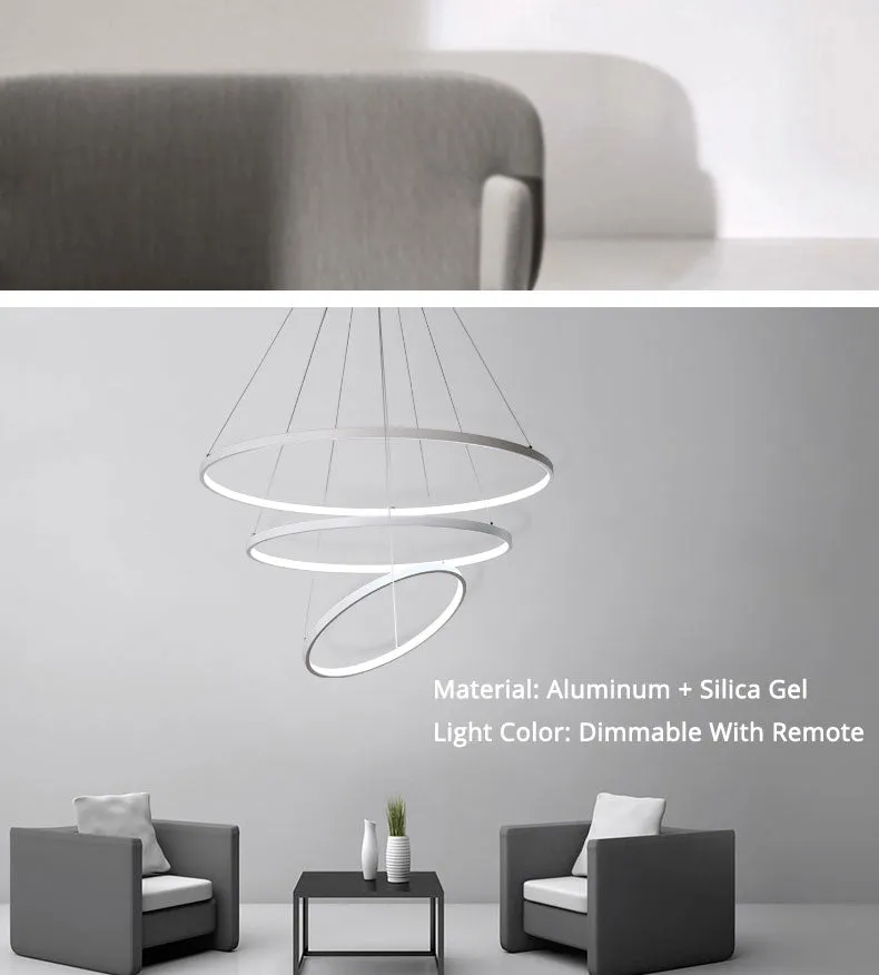 Enlightenment Modern LED Chandelier With Remote Control