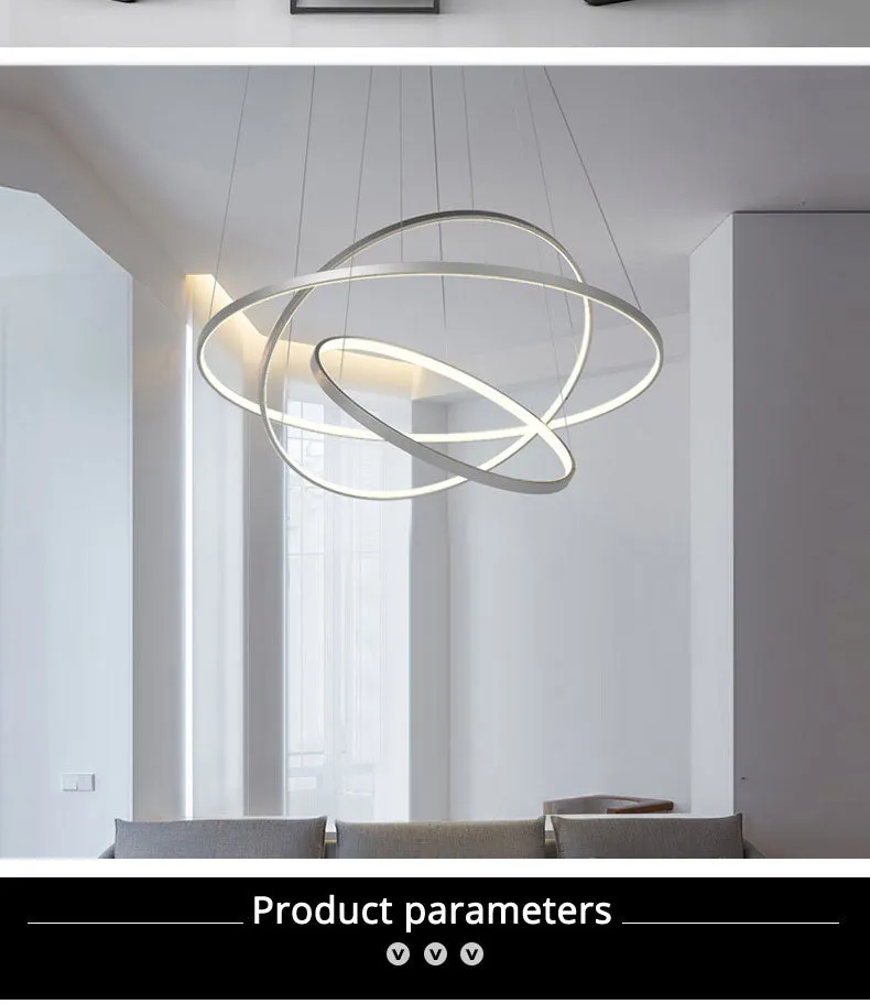 Enlightenment Modern LED Chandelier With Remote Control