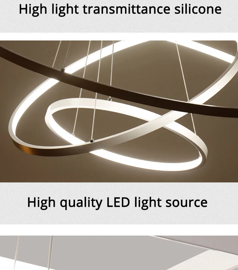 Enlightenment Modern LED Chandelier With Remote Control
