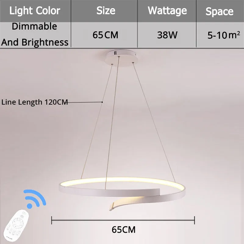 Enlightenment Modern LED Chandelier With Remote Control