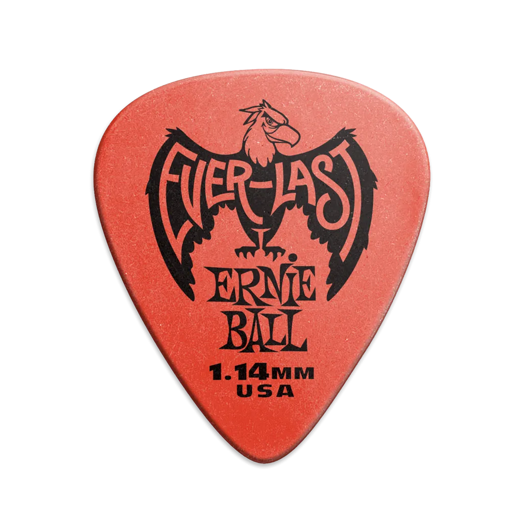 Ernie Ball 1.14mm RED Everlast Picks 12 Pack