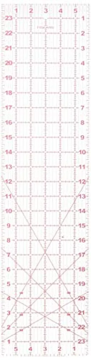 Fiskars 6x24 Inch Acrylic Ruler (12-87577097J)