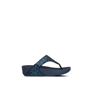 FitFlop Lulu Glitter Toe Post Sandals Navy