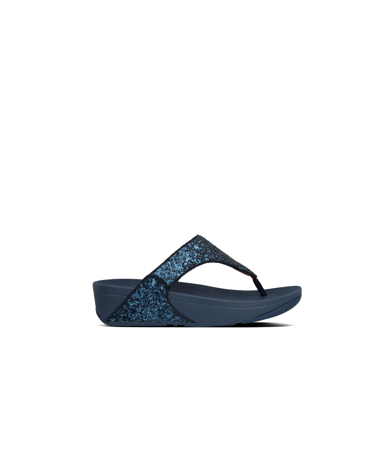 FitFlop Lulu Glitter Toe Post Sandals Navy