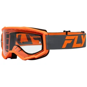 Fly Kids Focus Orange/Charcoal Clear Goggle
