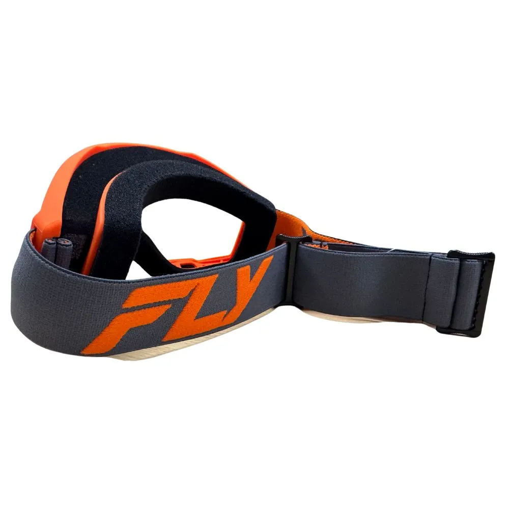 Fly Kids Focus Orange/Charcoal Clear Goggle