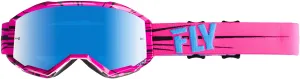 Fly Zone Pink/Teal/Sky Blue Mirror Goggle