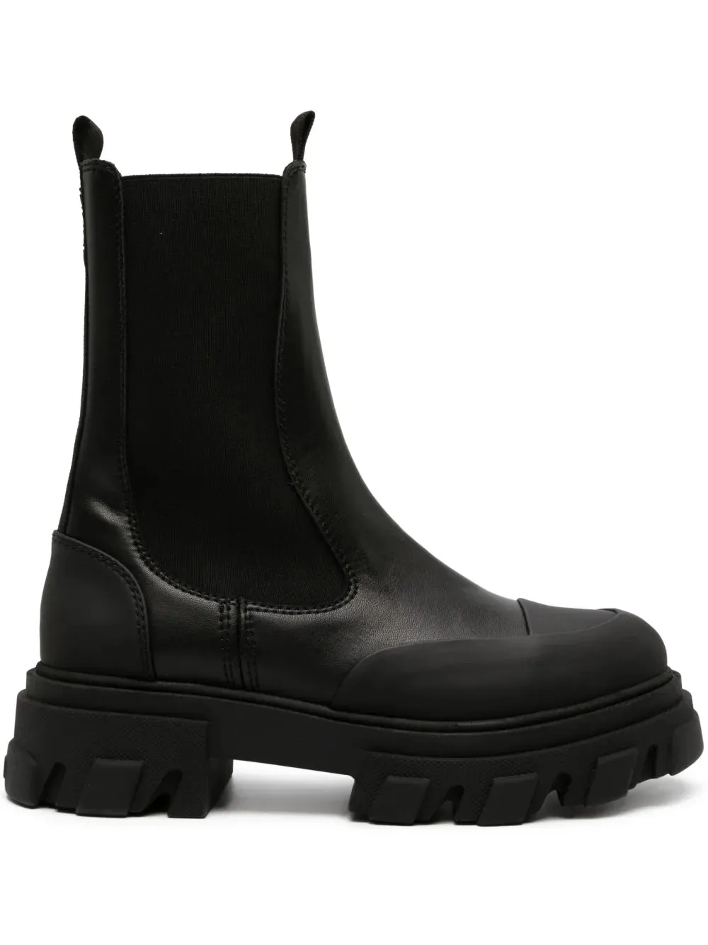 GANNI Cleated faux-leather chelsea boots