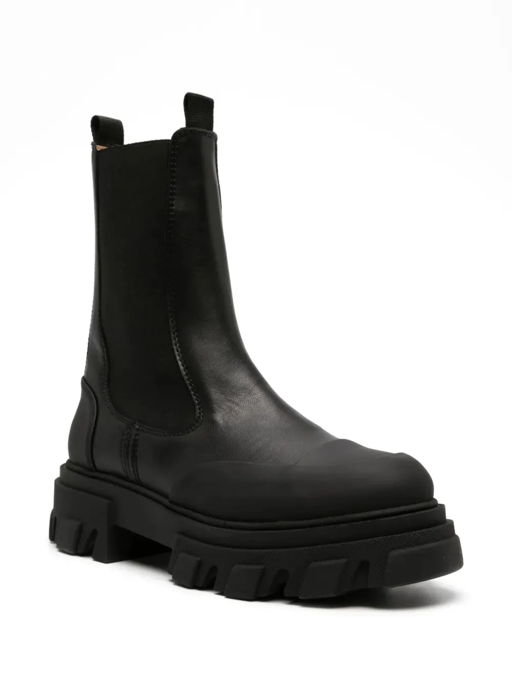 GANNI Cleated faux-leather chelsea boots