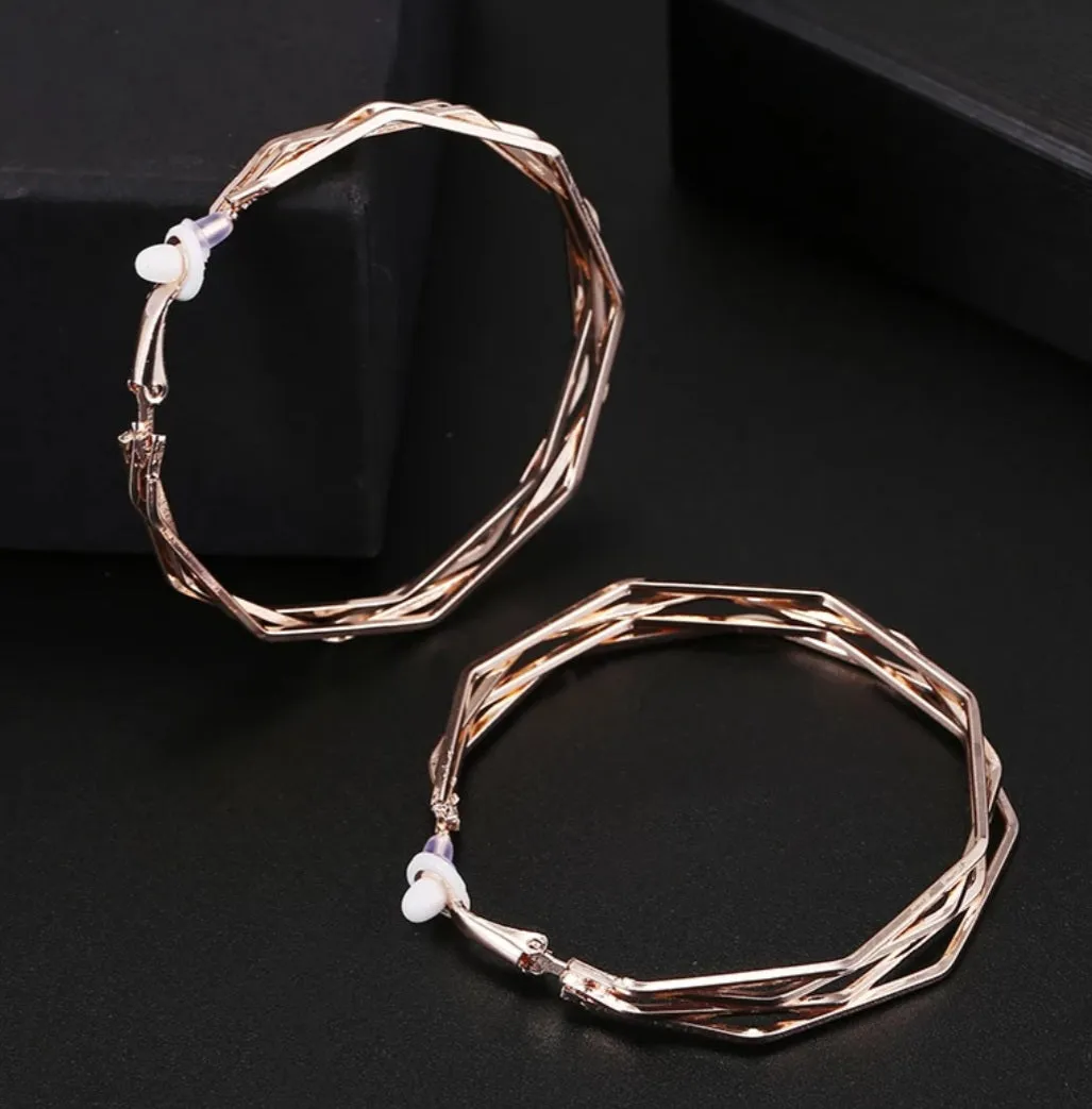 Get Twisted Hoop Earrings