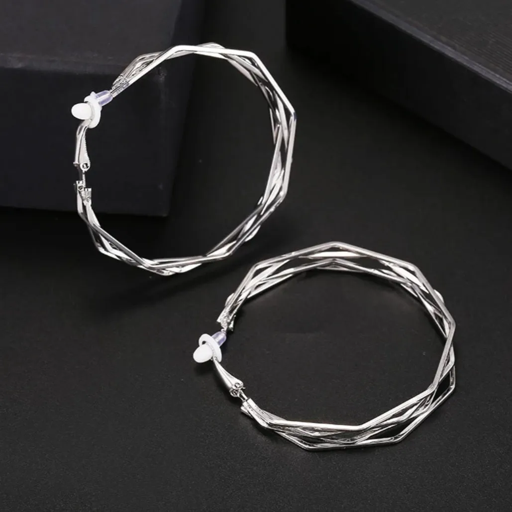 Get Twisted Hoop Earrings