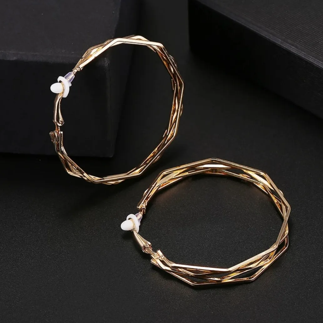 Get Twisted Hoop Earrings