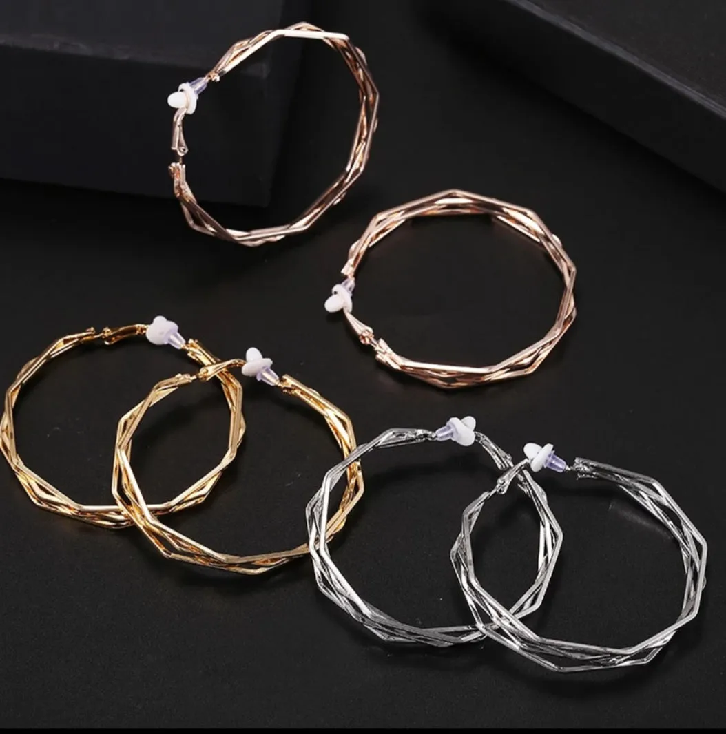 Get Twisted Hoop Earrings