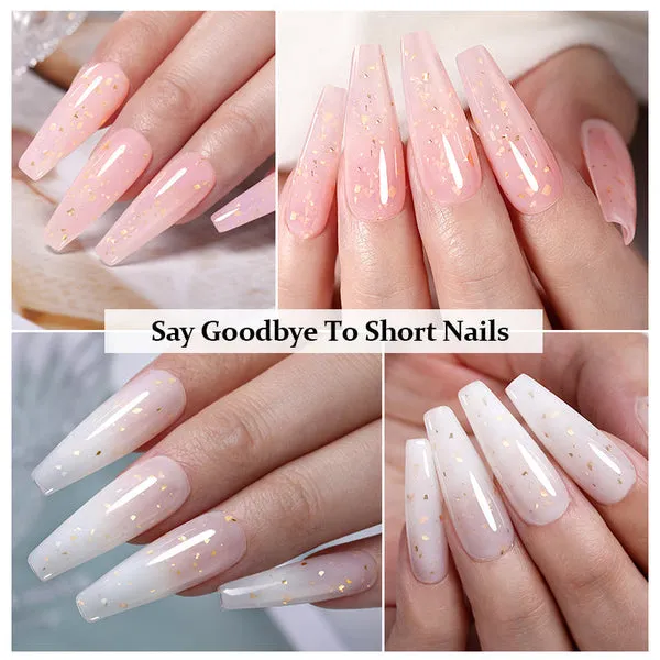 Gold Flakes Quick Building Gel 7ml (6 colours)