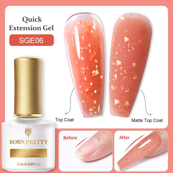 Gold Flakes Quick Building Gel 7ml (6 colours)