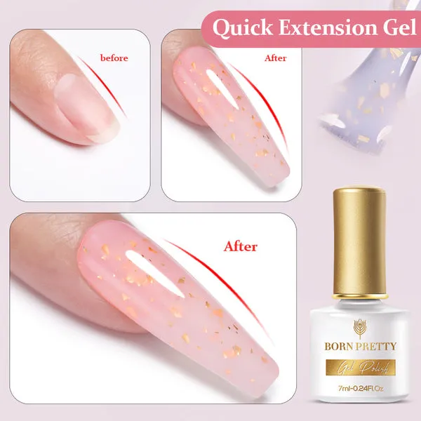 Gold Flakes Quick Building Gel 7ml (6 colours)