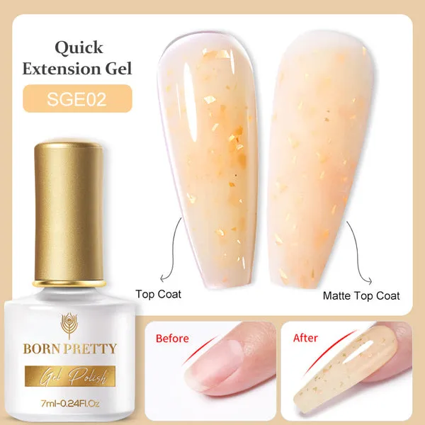 Gold Flakes Quick Building Gel 7ml (6 colours)