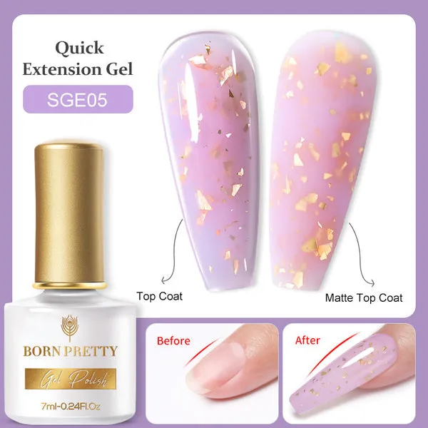 Gold Flakes Quick Building Gel 7ml (6 colours)