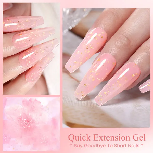 Gold Flakes Quick Building Gel 7ml (6 colours)