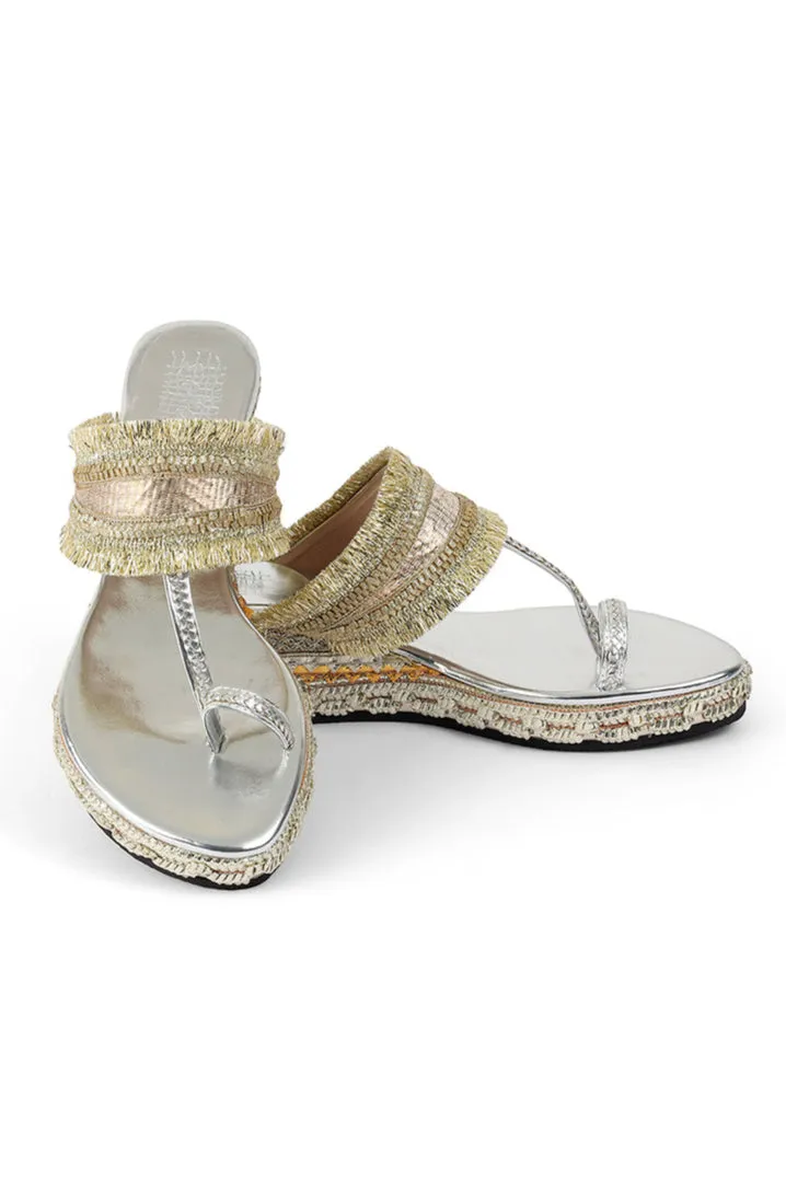 Gota Border Low K Wedge Silver