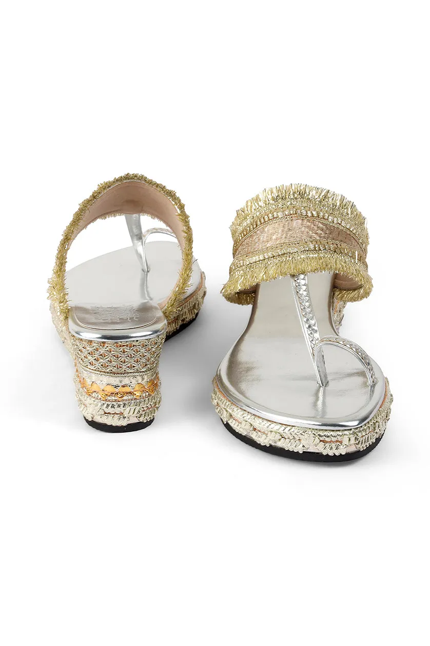 Gota Border Low K Wedge Silver