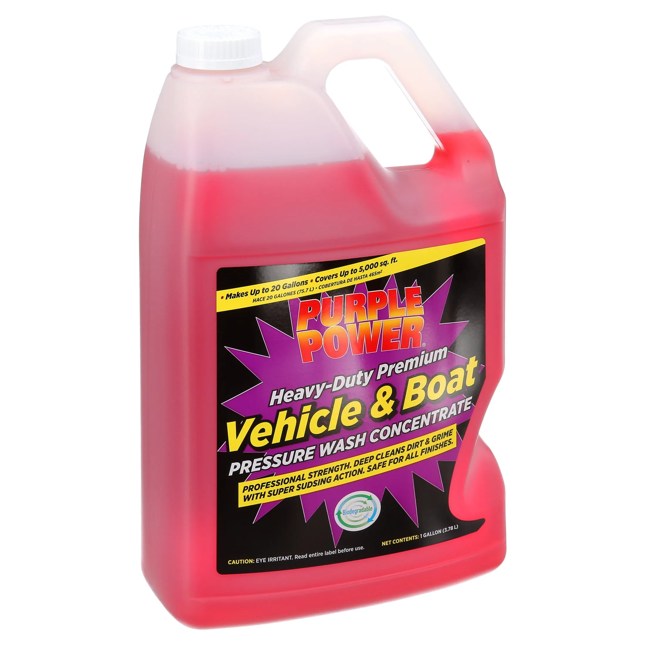 Heavy-Duty Vehicle and Boat Pressure Washer Fluid Concentrate, 1 Gallon