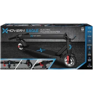 Hover-1 Eagle Foldable Electric Scooter with 320W Brushless Motor, 15 mph Max Speed, and 7 Miles Max Range Folding Electric Scooter