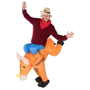 Inflatable Bull Rider Adult Costume