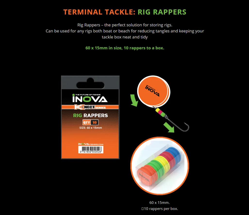 INOVA Rig Rappers Foam Rig Winder Trace Storage Solution