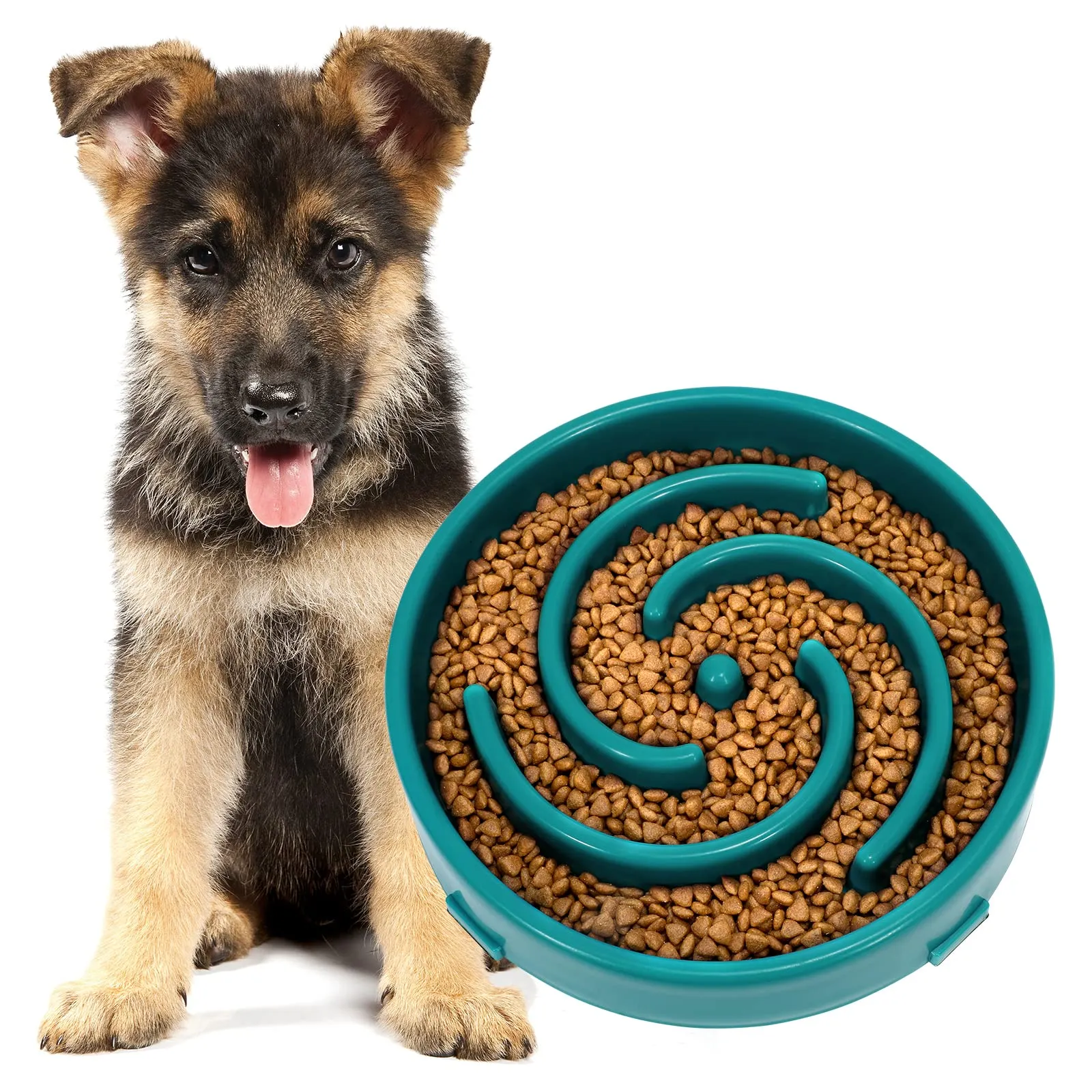 JASGOOD Slow Feeder Dogs Bowl for Large Dogs,Anti-Gulping Pet Slower Food Feeding Bowls Stop Bloat,Preventing Choking Healthy Design Dogs Bowl