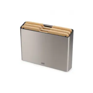 Joseph Joseph Folio Steel Bamboo 3 Piece Board Set