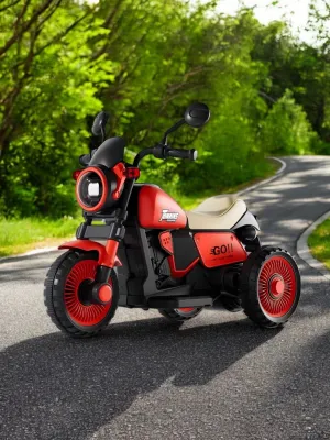 Kids Electric Ride-On Motorbike Stylish and Fun with LED Light