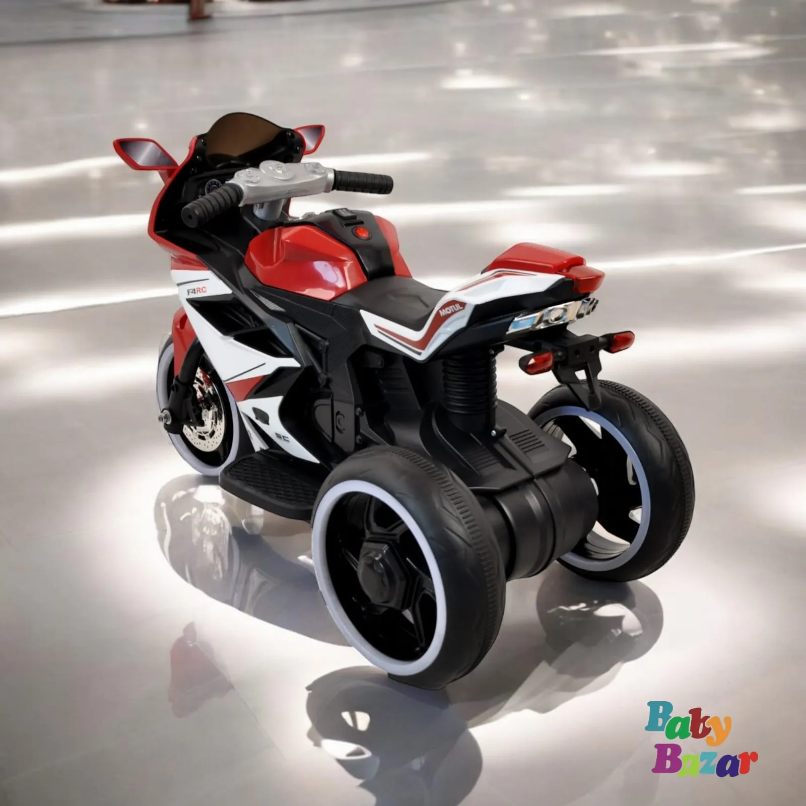 Kids Electric Ride On Sports Bike Stylish 3 Wheel Motorcycle with LED Lights & Sound