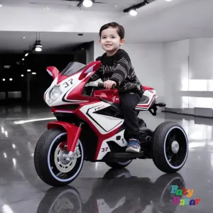 Kids Electric Ride On Sports Bike Stylish 3 Wheel Motorcycle with LED Lights & Sound
