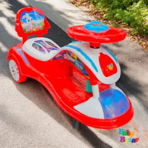 Kids Ride-On Car – Milo Cruiser Steering Wheel Push Car with Backrest