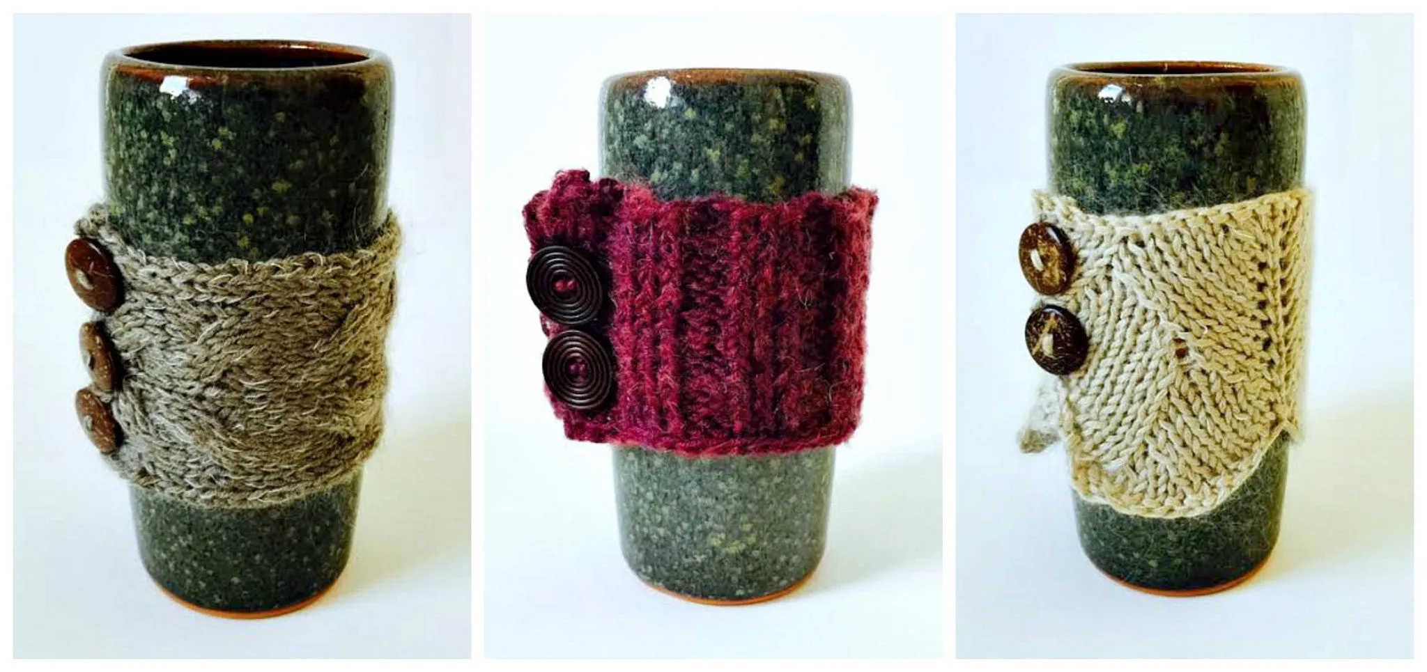 Knitted Cup Cozies Collection #2