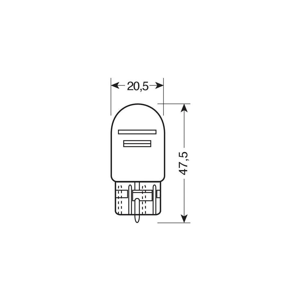 Lampa 12V Blu-Xe Wedge Base Lamp Filament