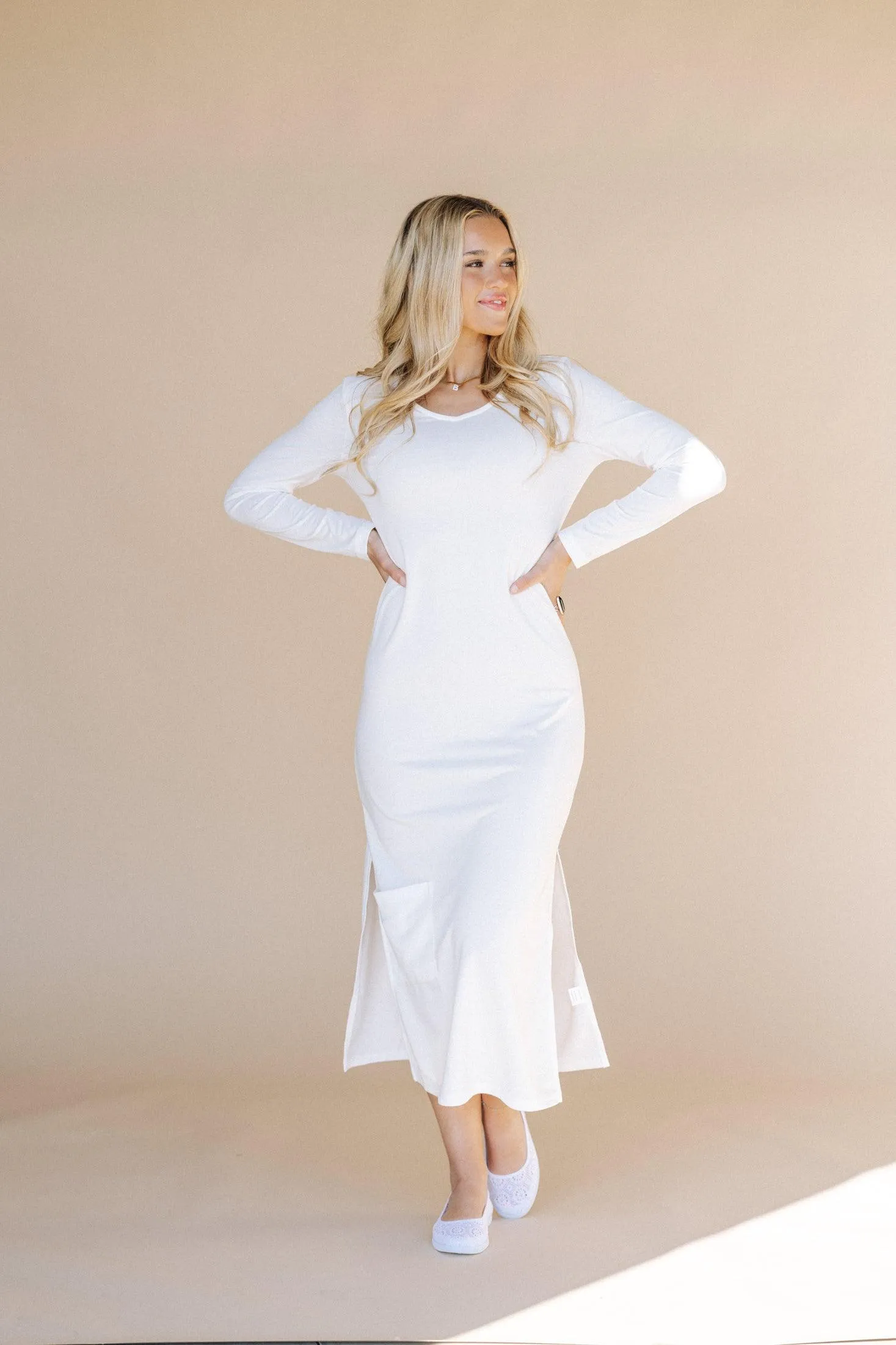 LDS Long Sleeve Temple Slip