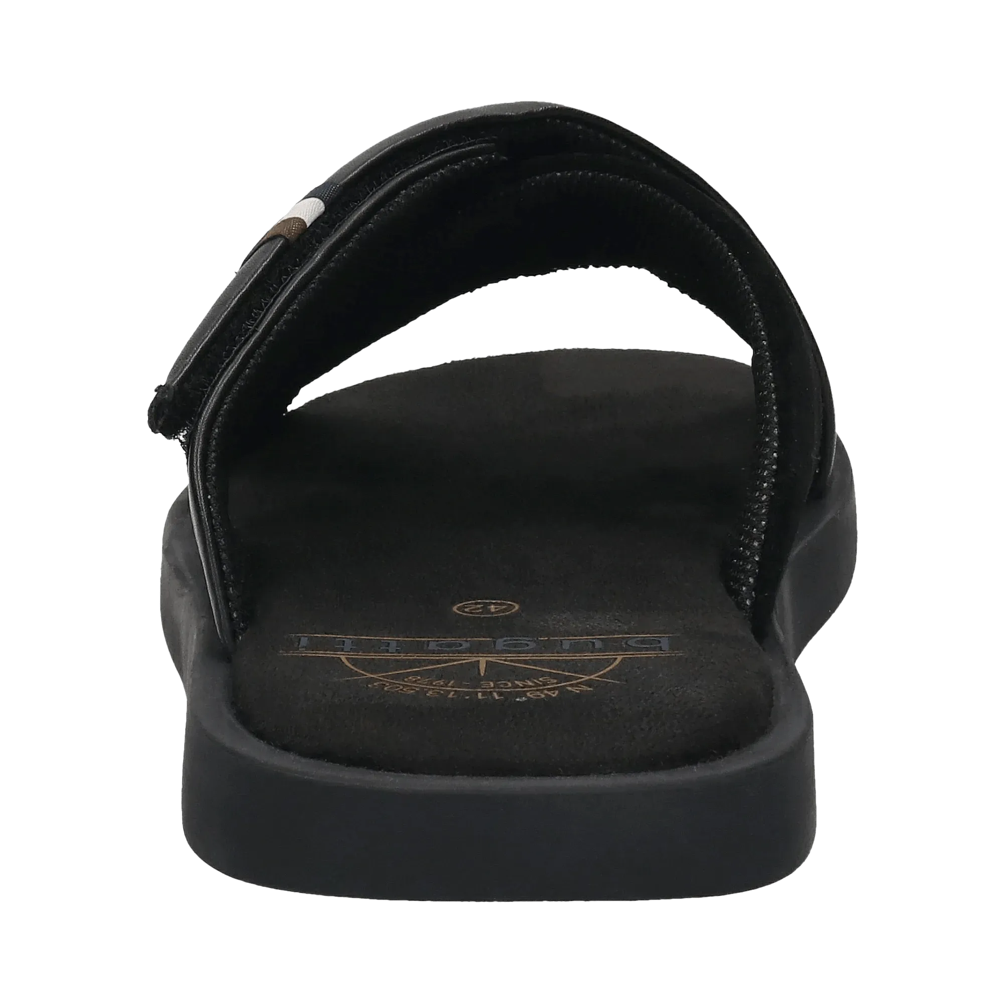 Leder Pantoletten schwarz