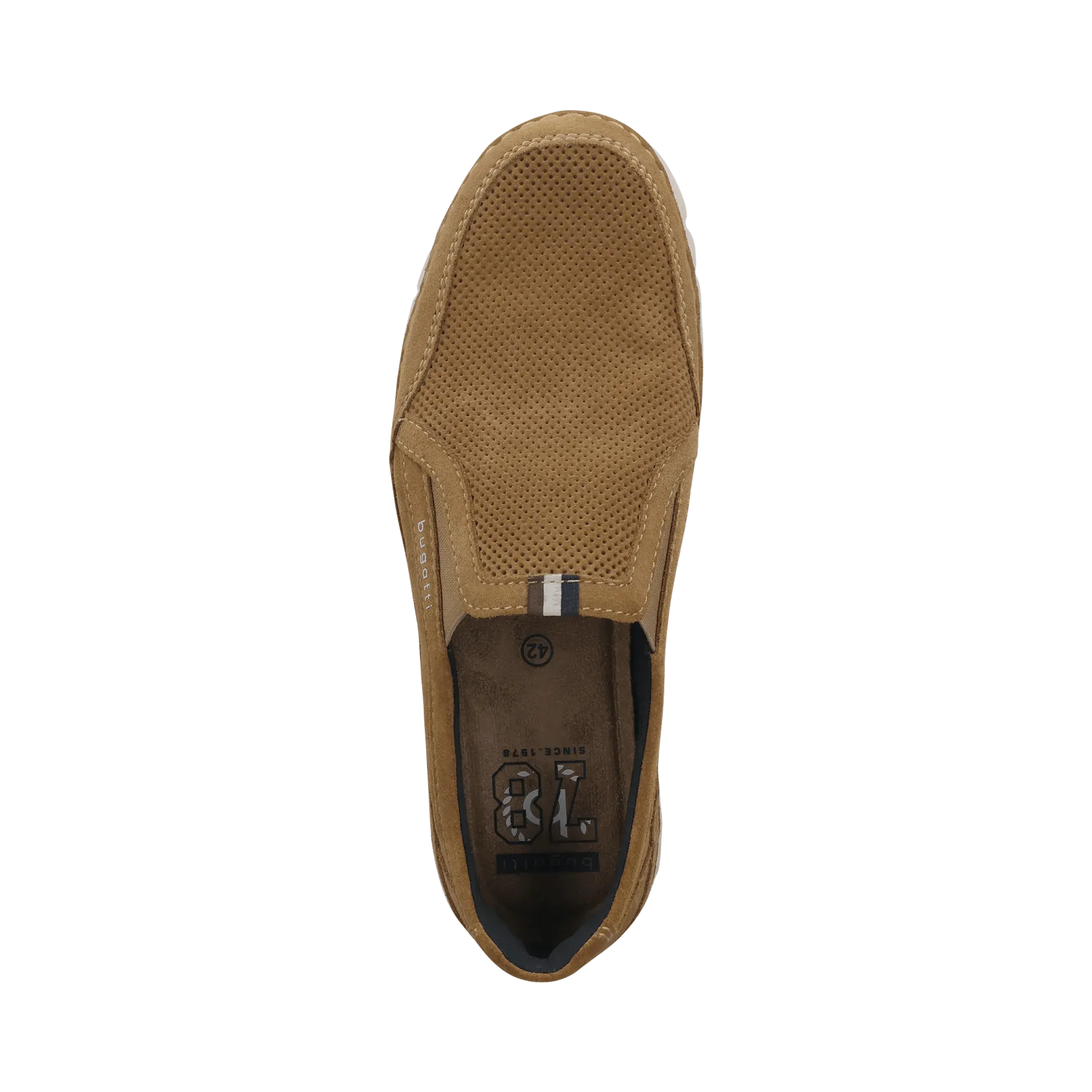 Leder Slip on cognac