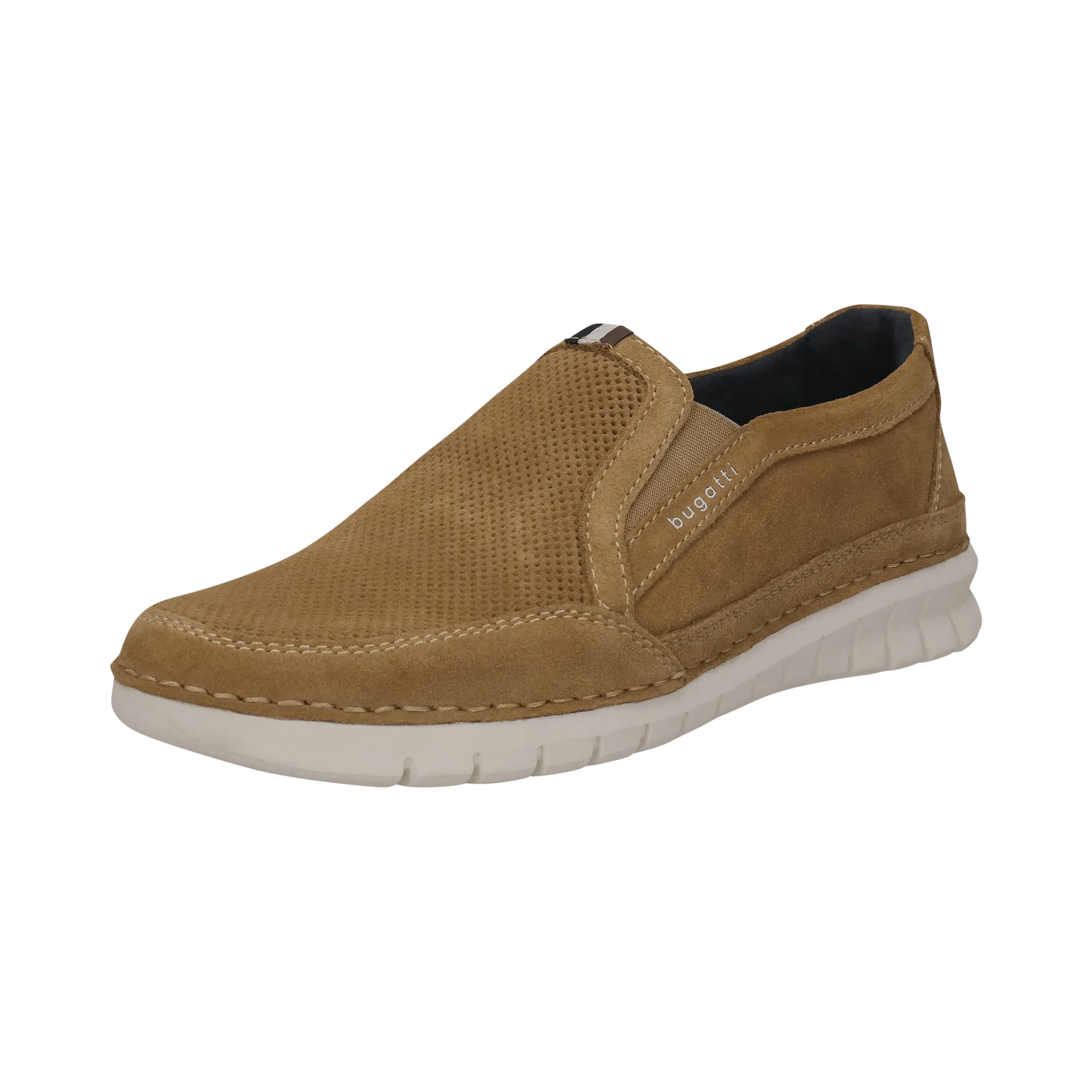 Leder Slip on cognac