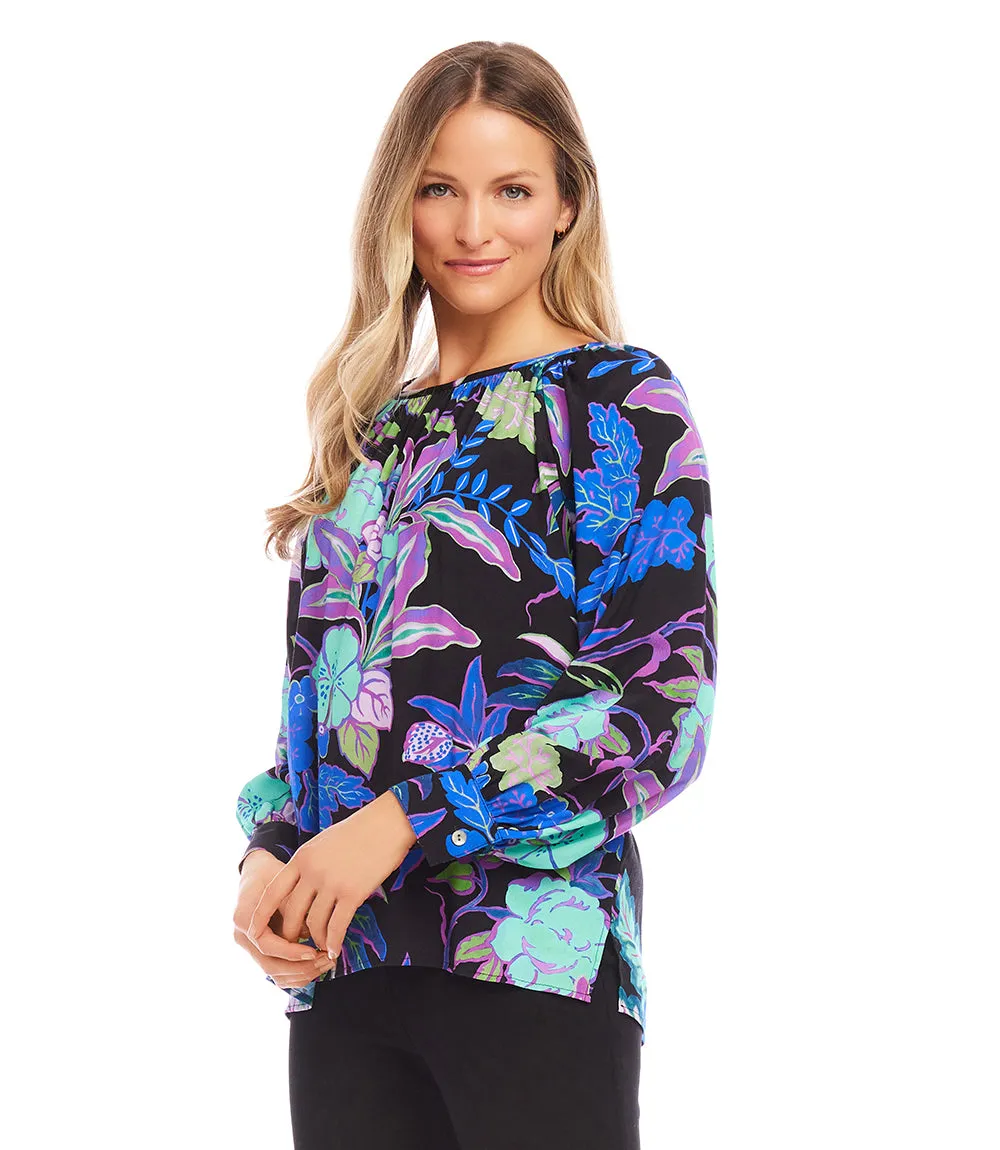 Long Sleeve Peasant Top