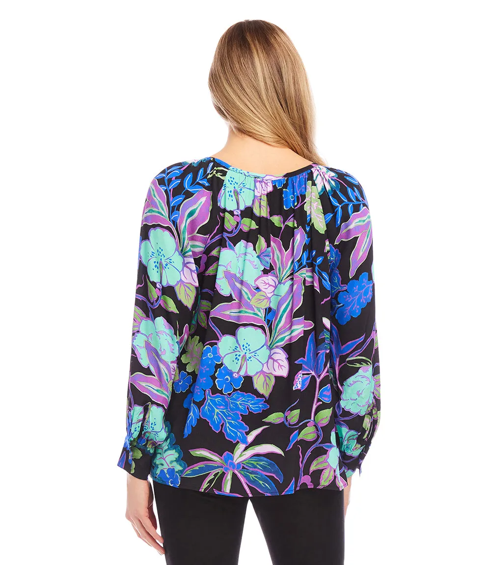 Long Sleeve Peasant Top