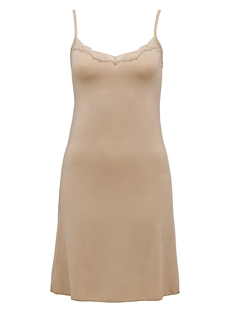 Love & Lustre Classic Lace Slip - Nude