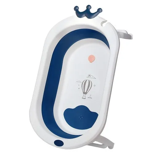 Lucky Baby Crown Collapsible Bath Tub - Blue