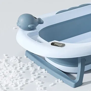 Lucky Baby OALY™ Collapsible Bath Tub W/Thermometer  Bath Support 81X51X22 CM UNFOLD"