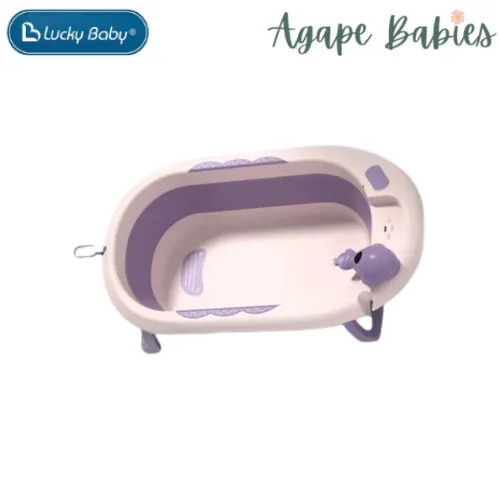 Lucky Baby OALY™ Collapsible Bath Tub W/Thermometer  Bath Support 81X51X22 CM UNFOLD"
