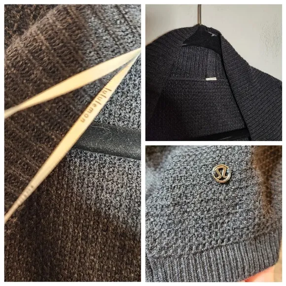 Lululemon Breeze Easy Wrap. Grey. Cashmere blend.